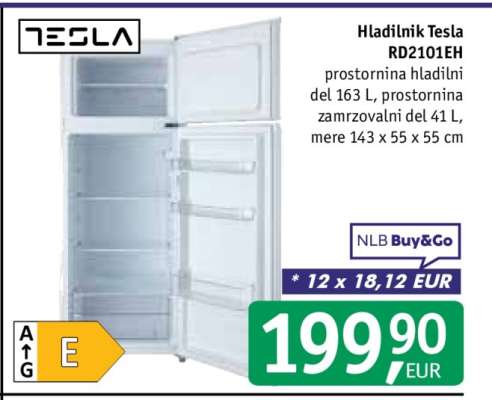 Hladilnik Tesla RD2101EH