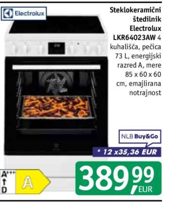Steklokeramični štedilnik Electrolux LKR64023AW