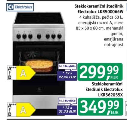 Steklokeramični štedilnik Electrolux LKR500066W