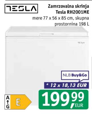 Tesla RH2001ME Zamrzovalna skrinja