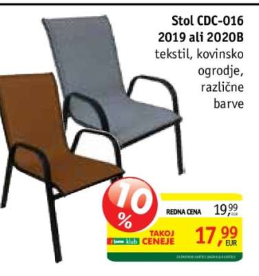 Stol CDC-O16 2019 ali 2020B