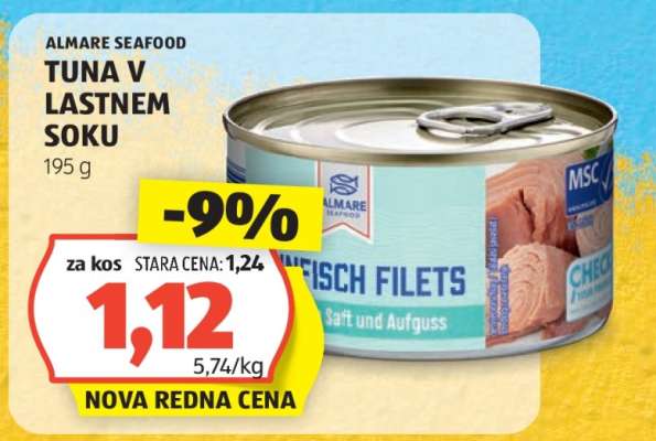 ALMARE SEAFOOD TUNA V LASTNEM SOKU