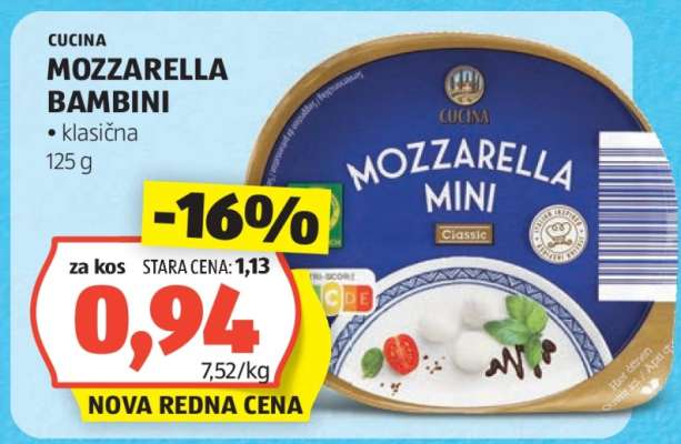 Cucina Mozzarella Bambini