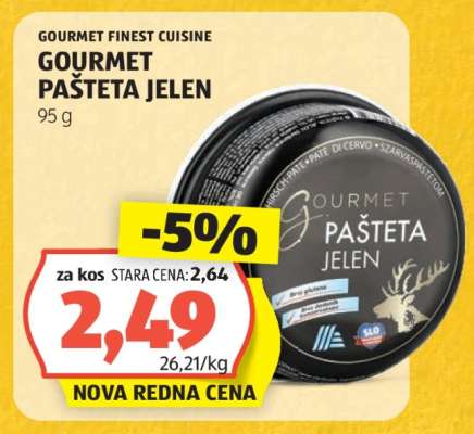 GOURMET PAŠTETA JELEN