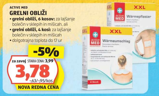 Active Med Grelni Obliži