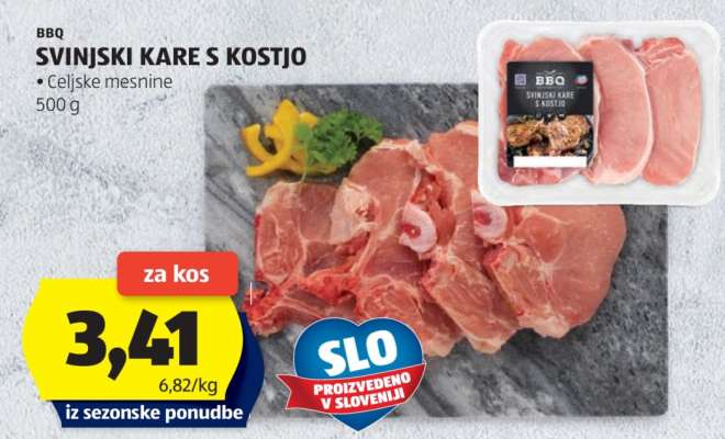 Svinjski kare s kostjo