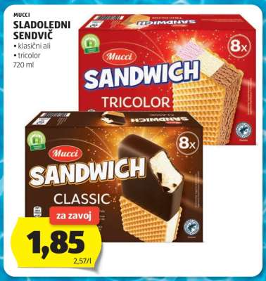 Mucci Sladoledni Sendvič