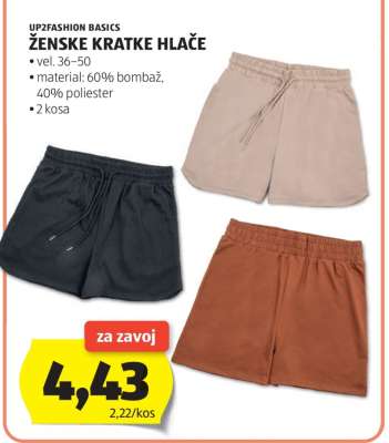 UP2FASHION BASICS ŽENSKE KRATKE HLAČE