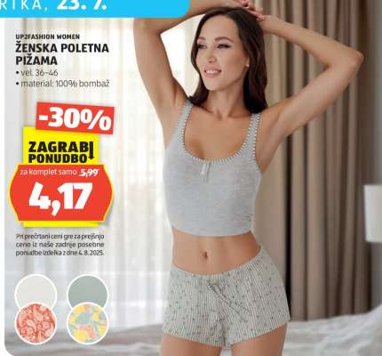 UP2FASHION WOMEN ŽENSKA POLETNA PIŽAMA