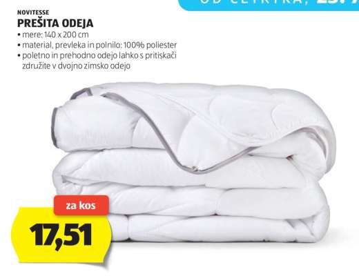 NOVITESSE PREŠITA ODEJA