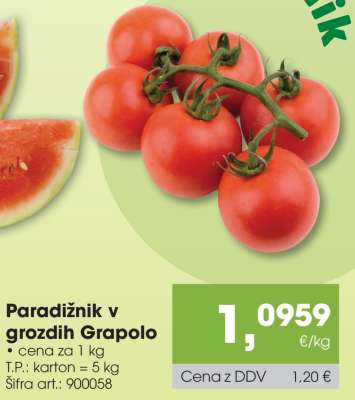 Paradižnik v grozdih Grapolo