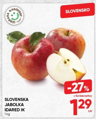 Slovenska jabolka Idared IK