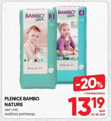 Plenice Bambo Nature