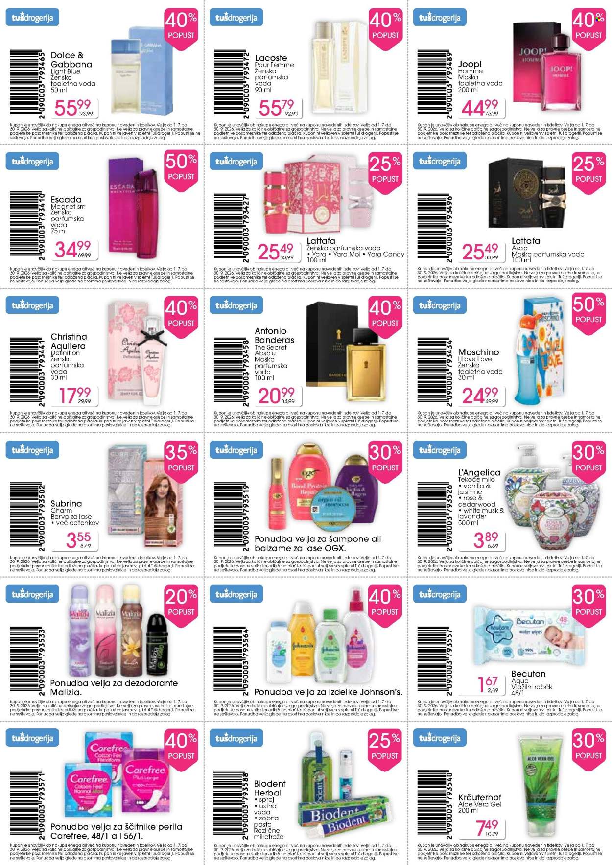 Tuš Drogeria katalog - 01.07.2026 - 30.09.2026. Stran 2