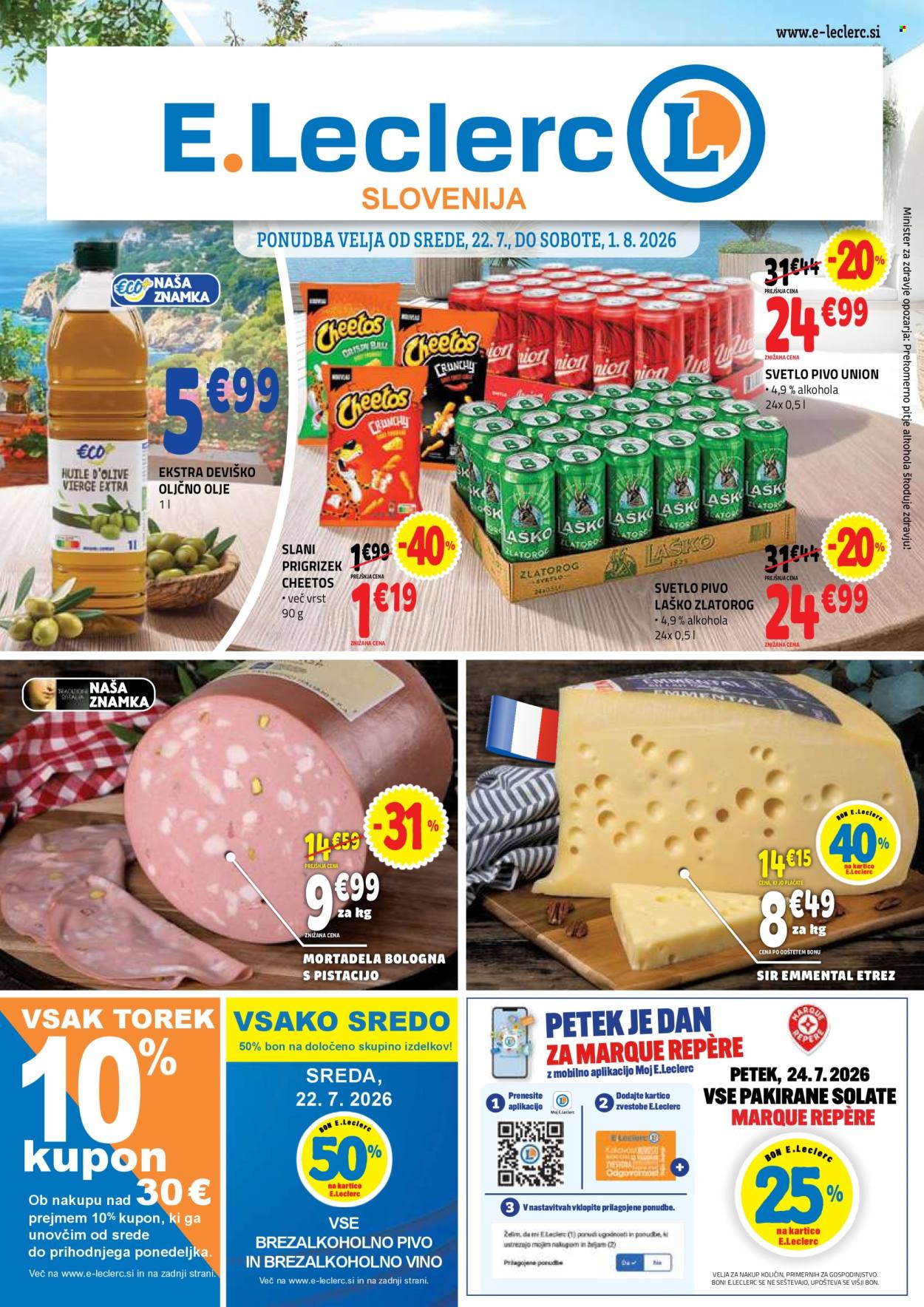 E.Leclerc katalog - 22.07.2026 - 01.08.2026. Stran 1
