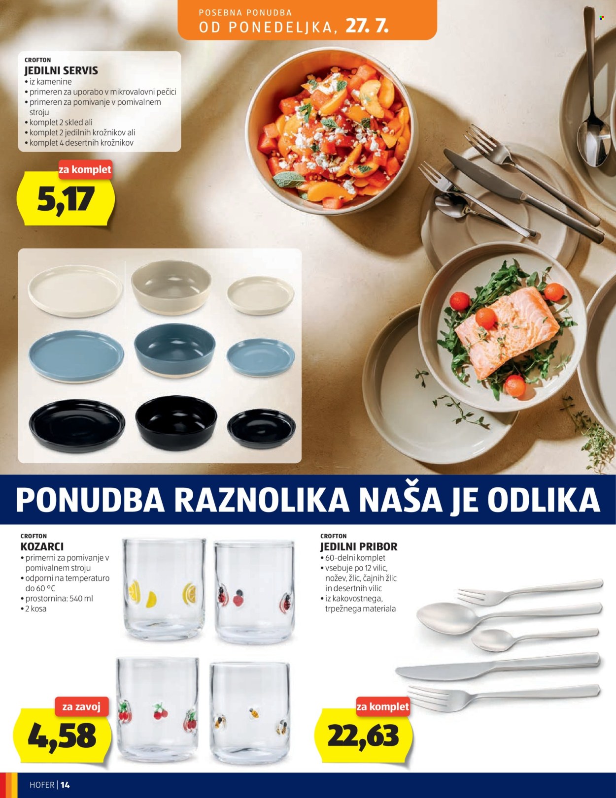 Hofer katalog - 22.07.2026 - 30.07.2026. Stran 14