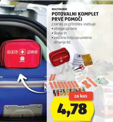 MULTINORM POTOVALNI KOMPLET PRVE POMOČI