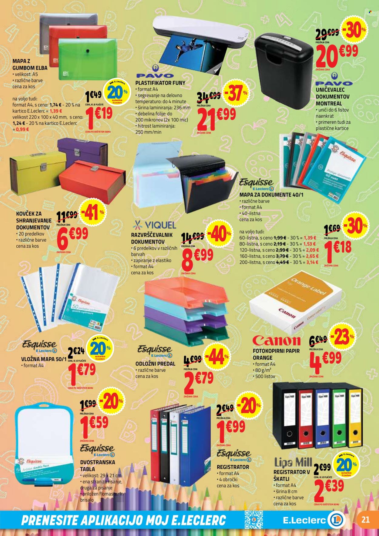 E.Leclerc katalog - 29.07.2026 - 29.08.2026. Stran 21
