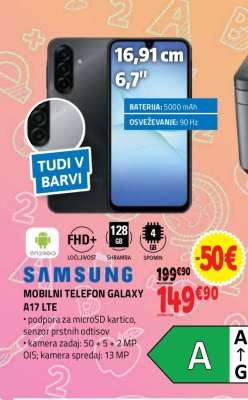 SAMSUNG MOBILNI TELEFON GALAXY A17 LTE