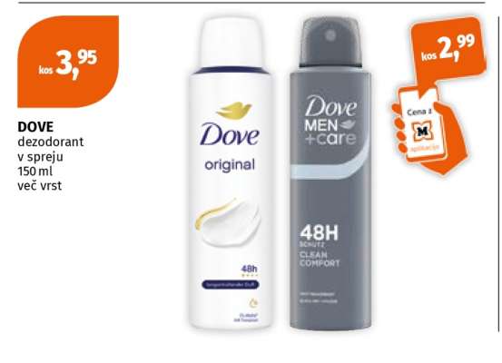 DOVE deodorant
