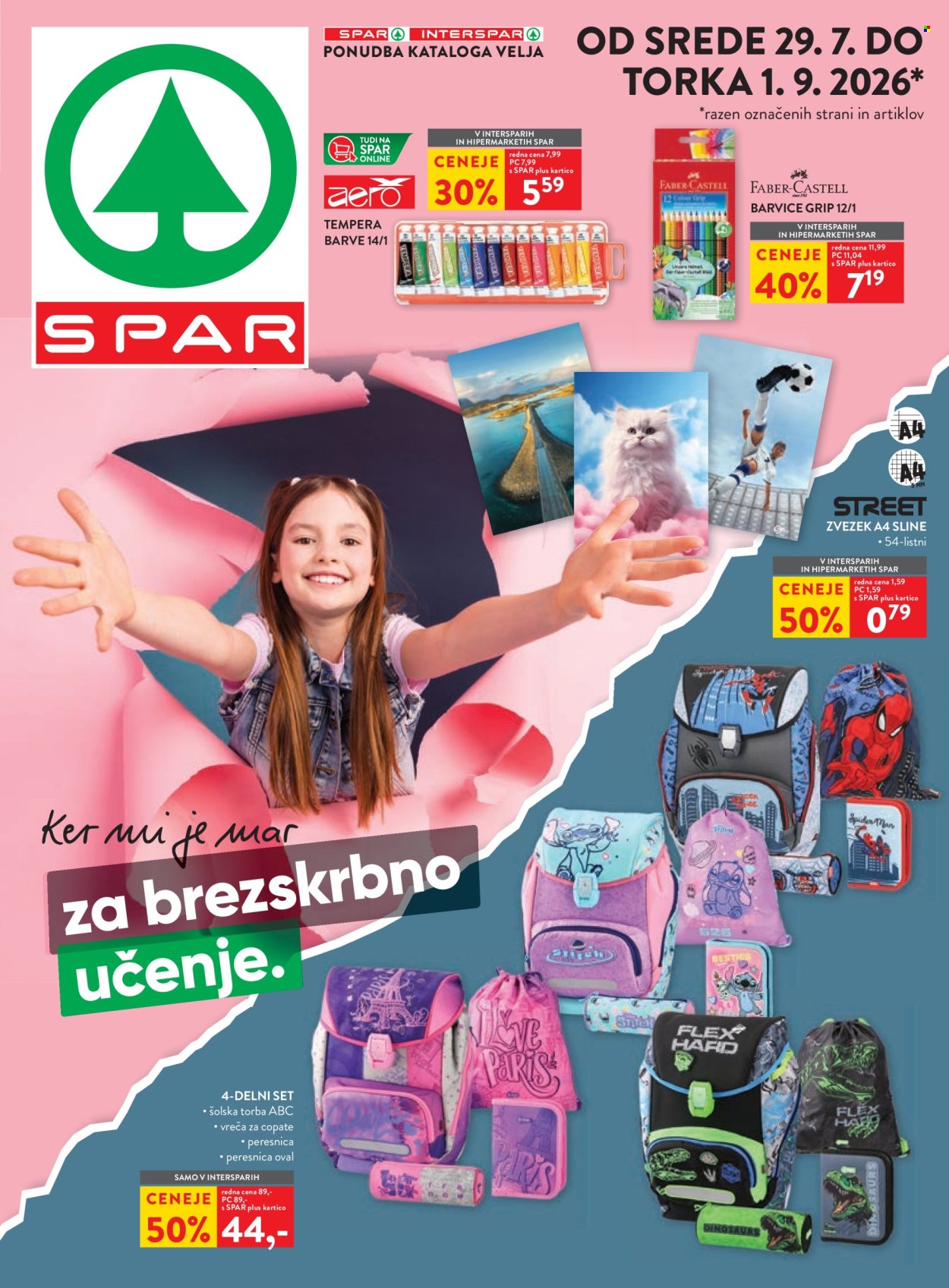 SPAR katalog - 29.07.2026 - 01.09.2026. Stran 1
