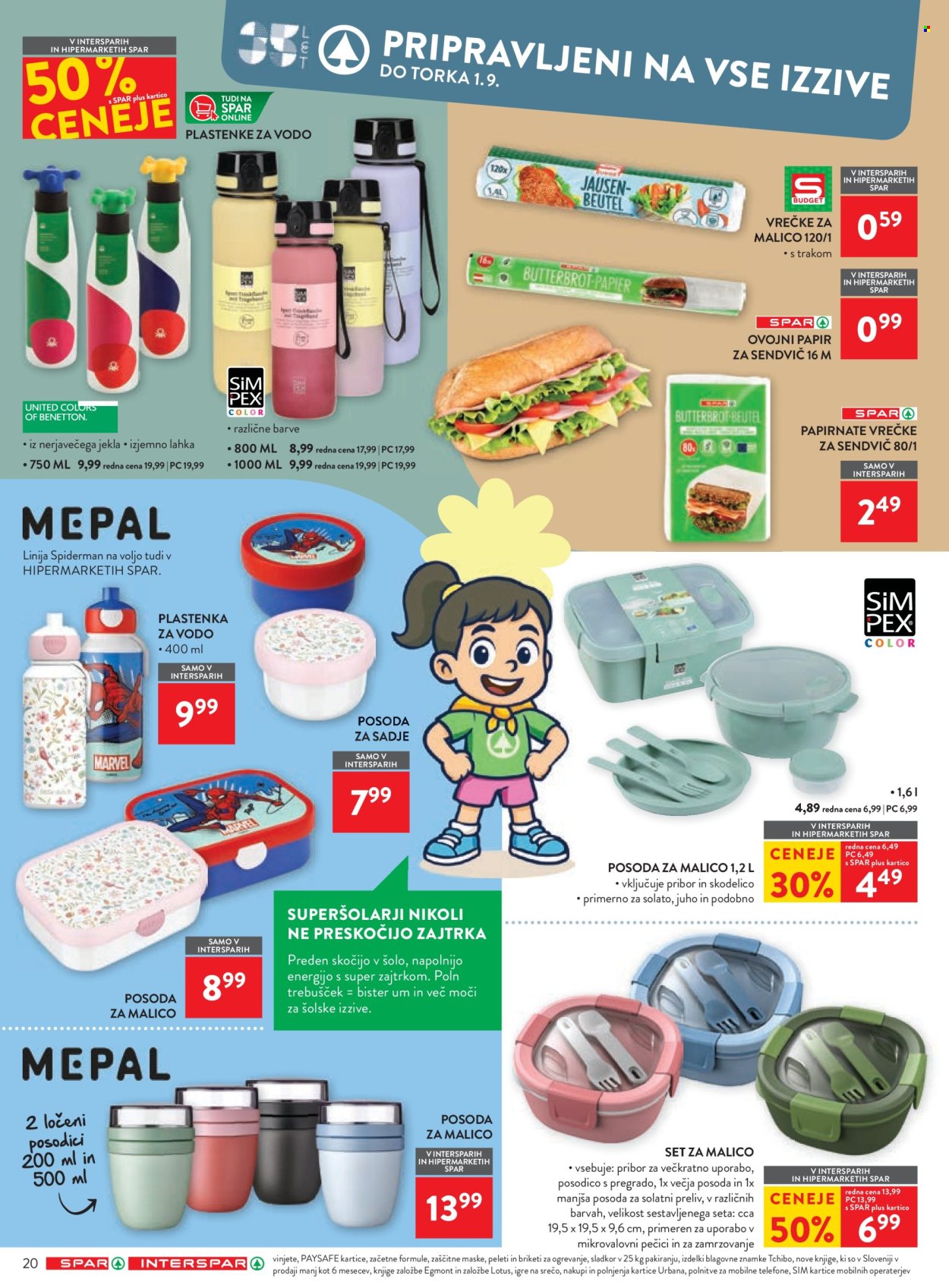 SPAR katalog - 29.07.2026 - 01.09.2026. Stran 20