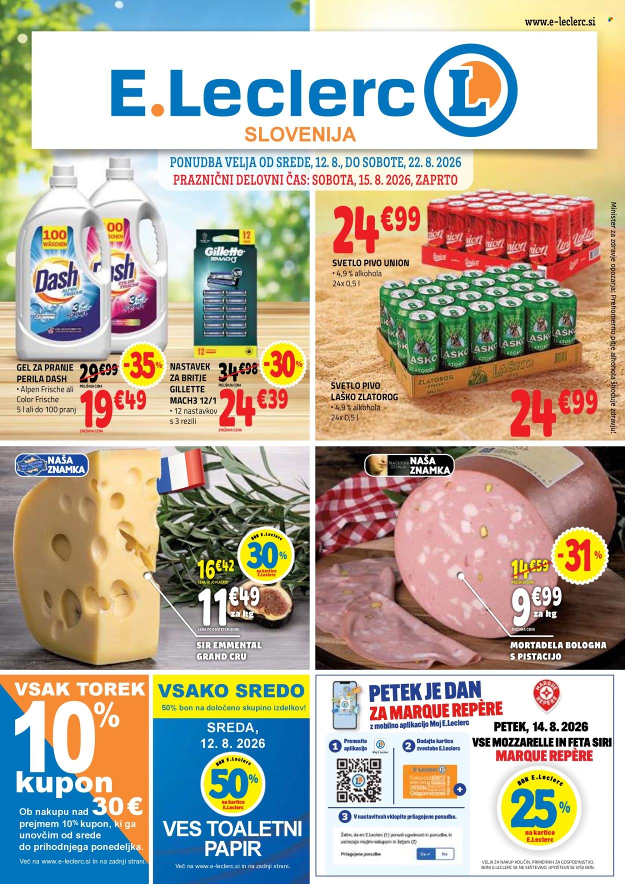 E.Leclerc katalog - 12.08.2026 - 22.08.2026. Stran 1