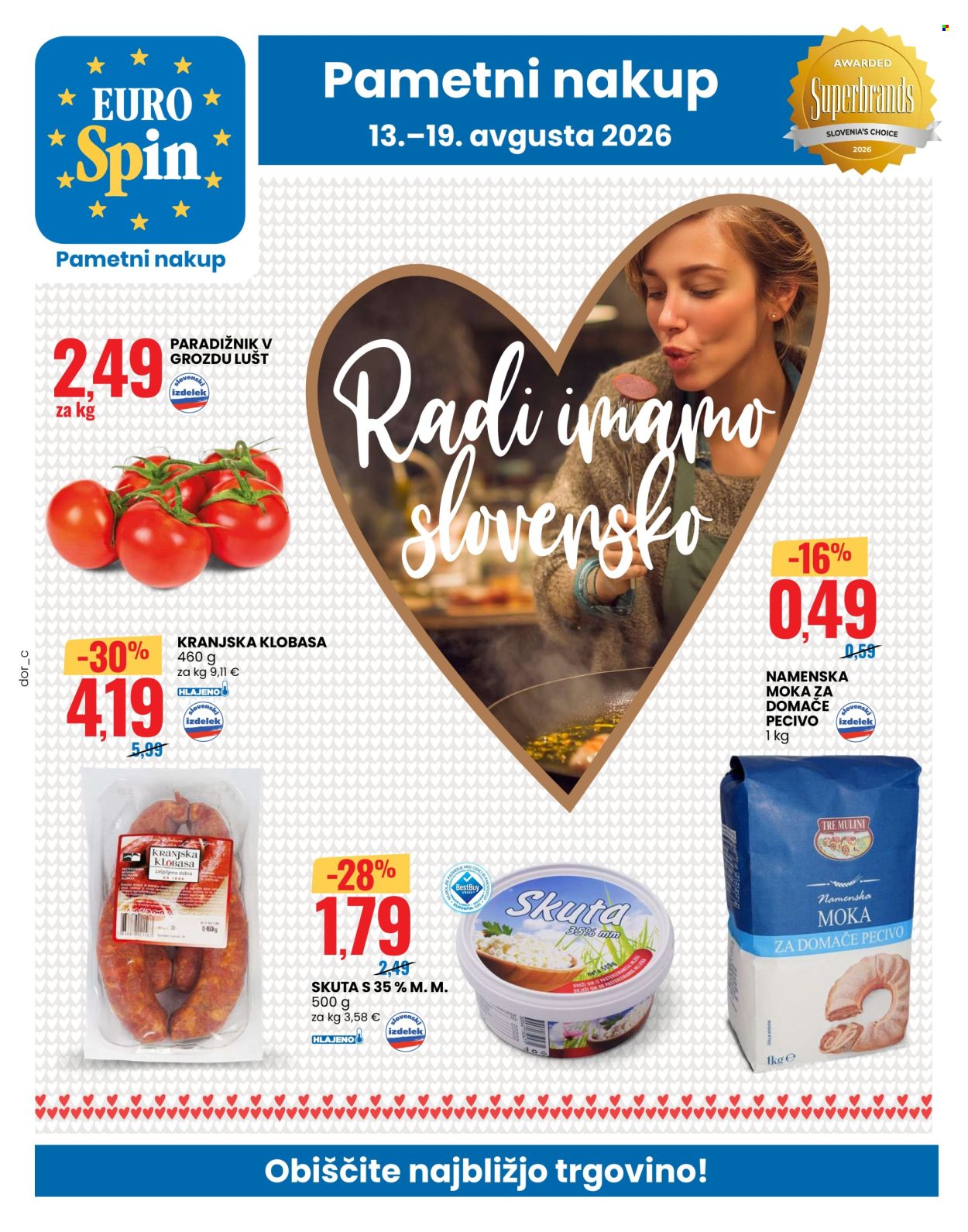 EuroSpin katalog - 13.08.2026 - 19.08.2026. Stran 1