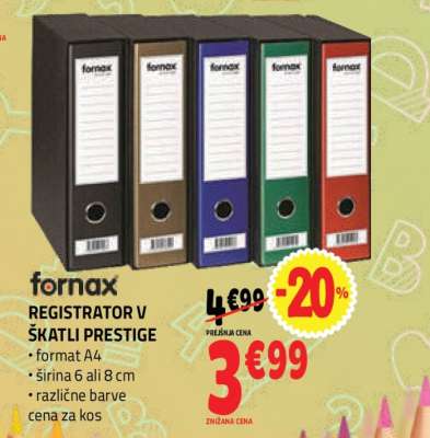 REGISTRATOR V ŠKATLI PRESTIGE
