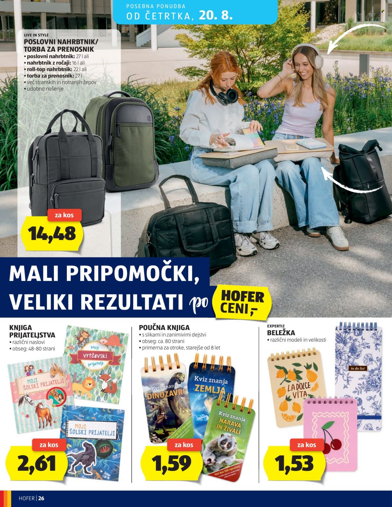 Hofer katalog - 12.08.2026 - 20.08.2026. Stran 26