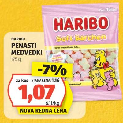 HARIBO Penasti Medvedki