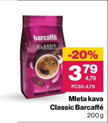 Mleta kava Classic Barcaffé
