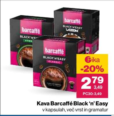 Kava Barcaffé Black ‘n’ Easy