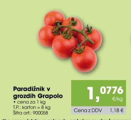 Paradižnik v grozdih Grapolo
