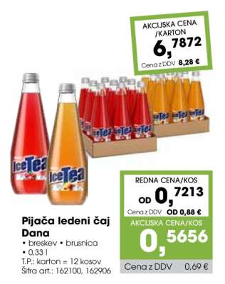 Pijača ledeni čaj Dana