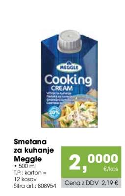 SMETANA ZA KUHANJE MEGGLE