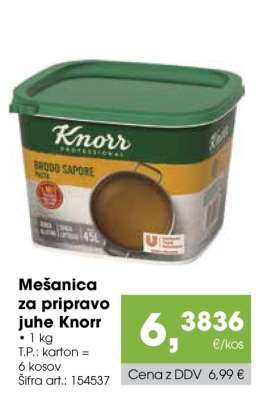 Mešanica za pripravo juhe Knorr