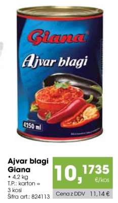 Ajvar blagi Giana