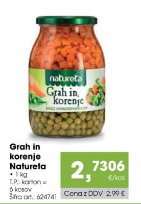 Grah in korenje Natureta