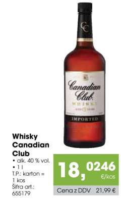 Whisky Canadian Club