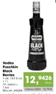 Vodka Puschkin Black Berries
