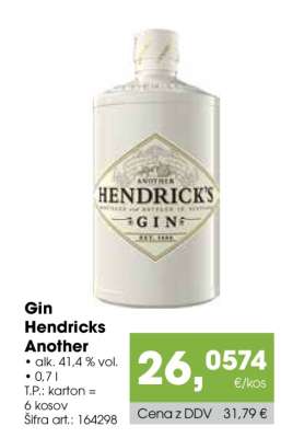 Gin Hendricks Another
