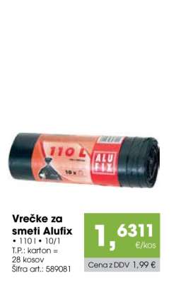 VREČKE ZA SMETI ALUFIX