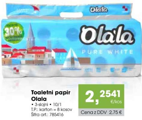 Toaletni papir Olala