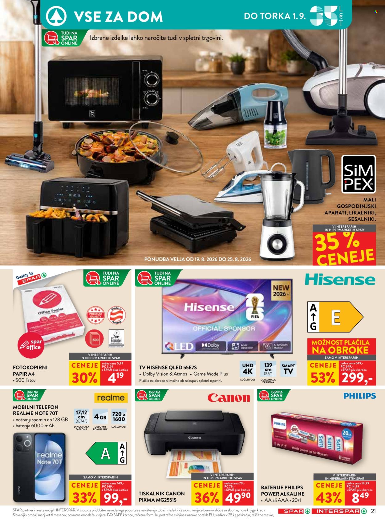SPAR katalog - 19.08.2026 - 01.09.2026. Stran 36