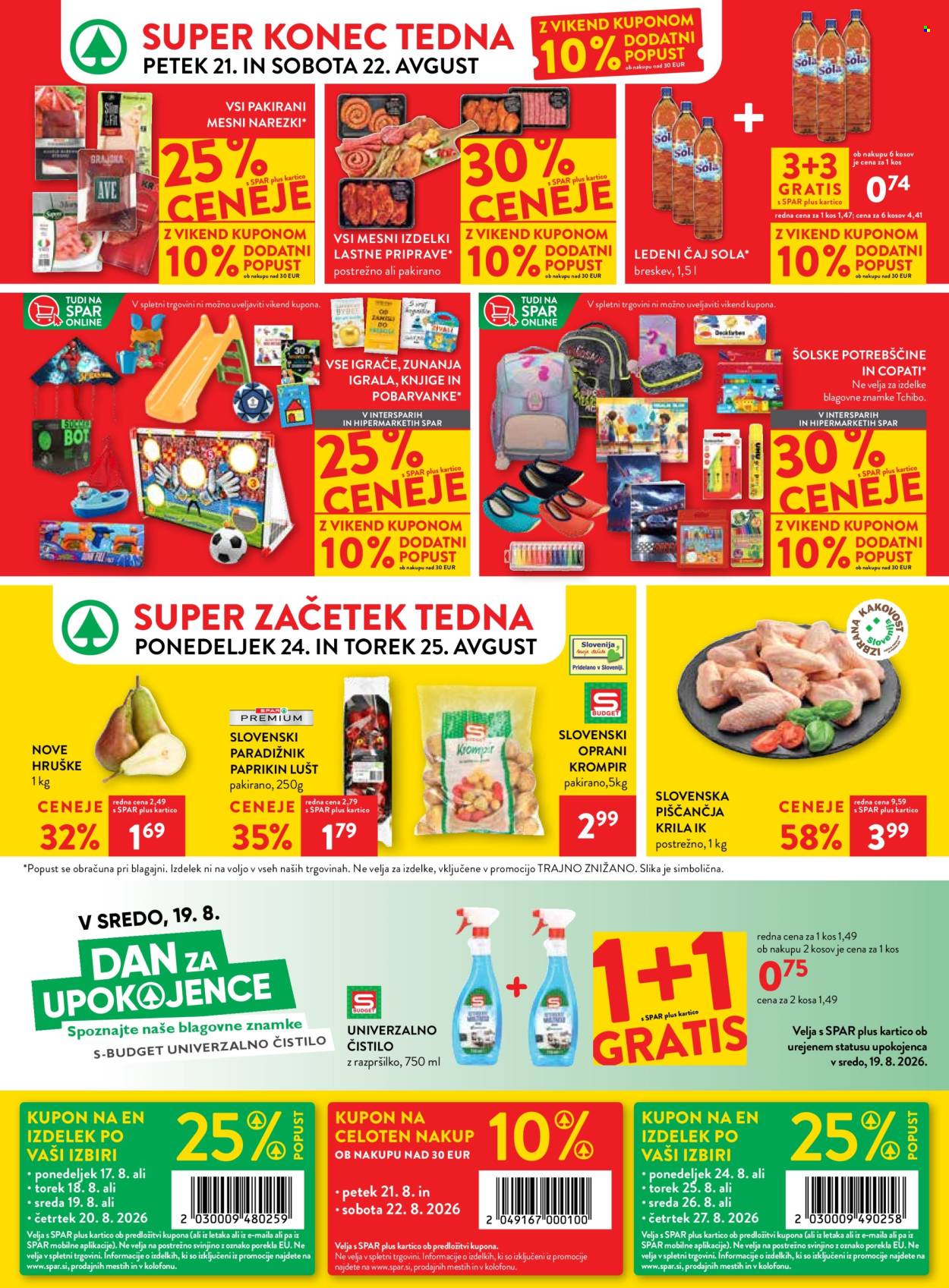 SPAR katalog - 19.08.2026 - 01.09.2026. Stran 39