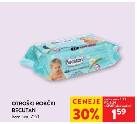 Otroški robčki Becutan