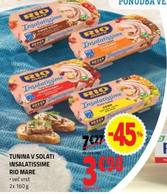 TUNINA V SOLATI INSALATISSIME RIO MARE