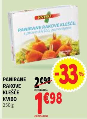 PANIRANE RAKOVE KLEŠČE KVIBO