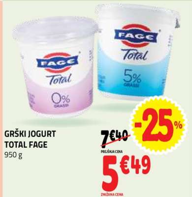 GRŠKI JOGURT TOTAL FAGE